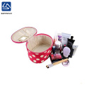 bulk fashion round dot travel cosmetic bag for lady,makeup bag custom